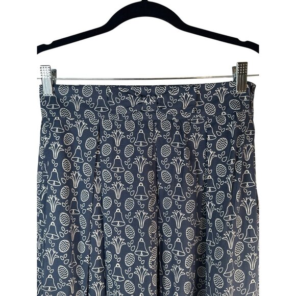 Modcloth CIRCUS Navy Vintage-Inspired Size 8 Bell Print Mini Skirt NWT AUS12 - Picture 10 of 13